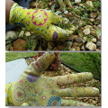 Venta al por mayor Patrón decorativo / Color Nitrilo Smooth Garden Work Gloves Personalizable Half Nated Glass Nitrile Industry Guantes